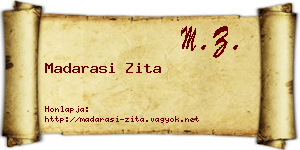 Madarasi Zita névjegykártya